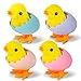 Audaisyly Chick Bunny Wind Up Toys for Kids 4 PCS Clockwork Novelty Jumping Hopping Toy for Easter Egg Hunt Basket Stocking Party Birthday Gift - Image 2