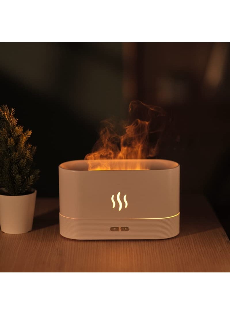 XVersion 3 in 1 Flame Humidifier and Air Purifier with Essential Oils for Home/Office/Bedroom White  - Image 3