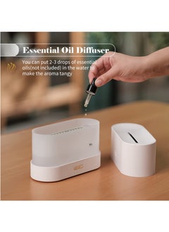 XVersion 3 in 1 Flame Humidifier and Air Purifier with Essential Oils for Home/Office/Bedroom White  - Image 4