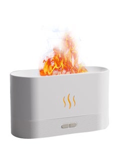 XVersion 3 in 1 Flame Humidifier and Air Purifier with Essential Oils for Home/Office/Bedroom White  - Image 1