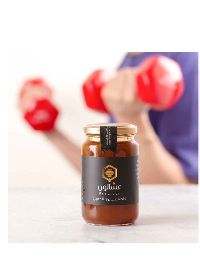 Assaloon - Nutrient-rich honey 500 grams from Assaloon distinctive mixture Natural recipes with honey to enhance health and increase fertility - Image 1