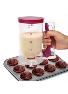 900ML Batter Dispenser, Batter Measuring Cup, Convenient Hand Operated Dispenser, for Cupcake, Pancake