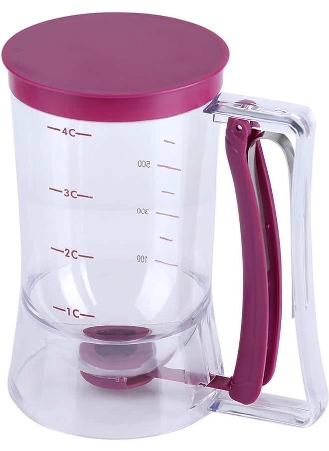 JCB CHIC - 900ML Batter Dispenser, Batter Measuring Cup, Convenient Hand Operated Dispenser, for Cupcake, Pancake - Image 1