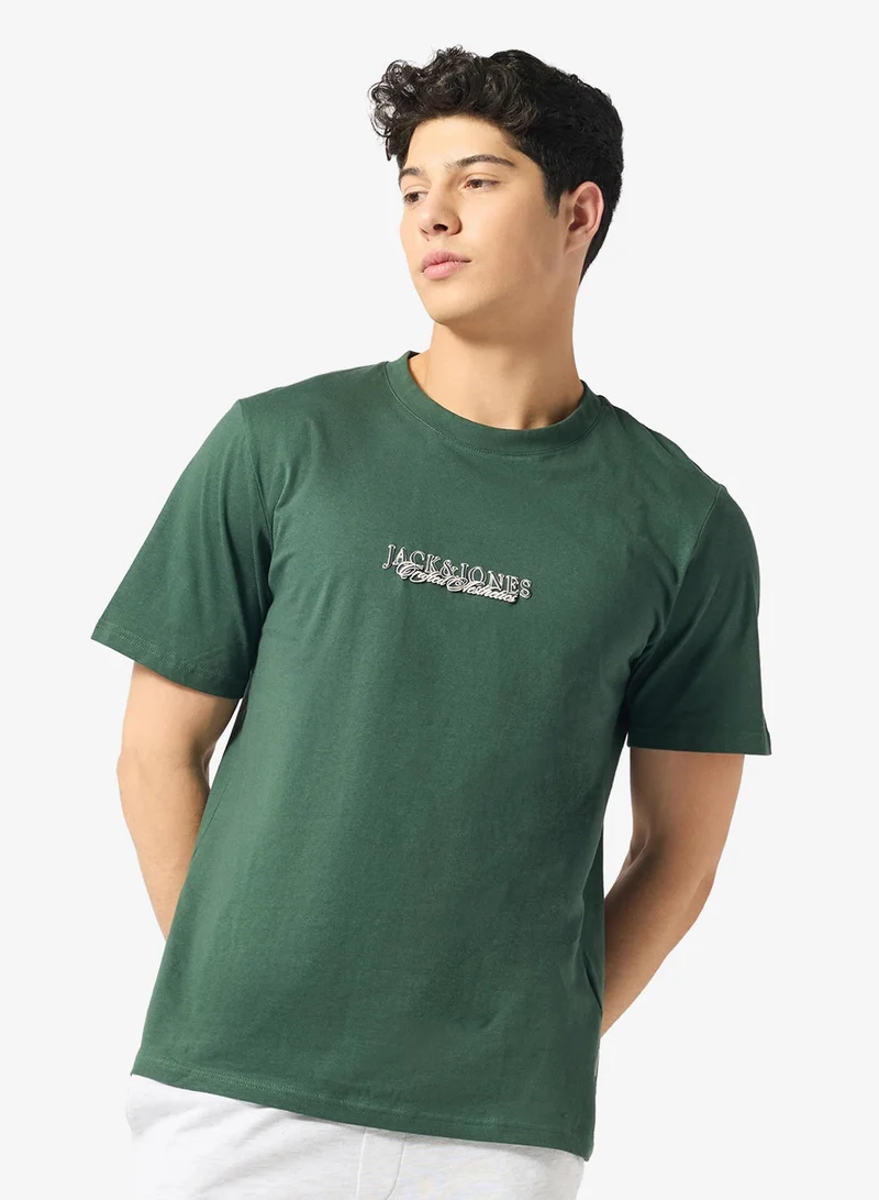 JACK & JONES Logo Regular Fit Crew Neck T-Shirt