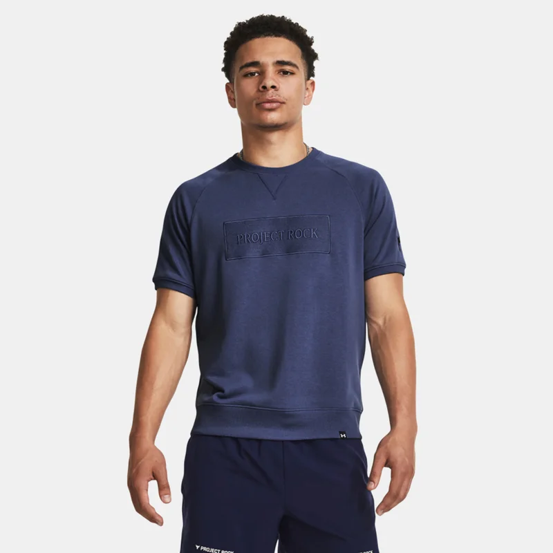 UNDER ARMOUR Men's Project Rock Terry Gym T-Shirt