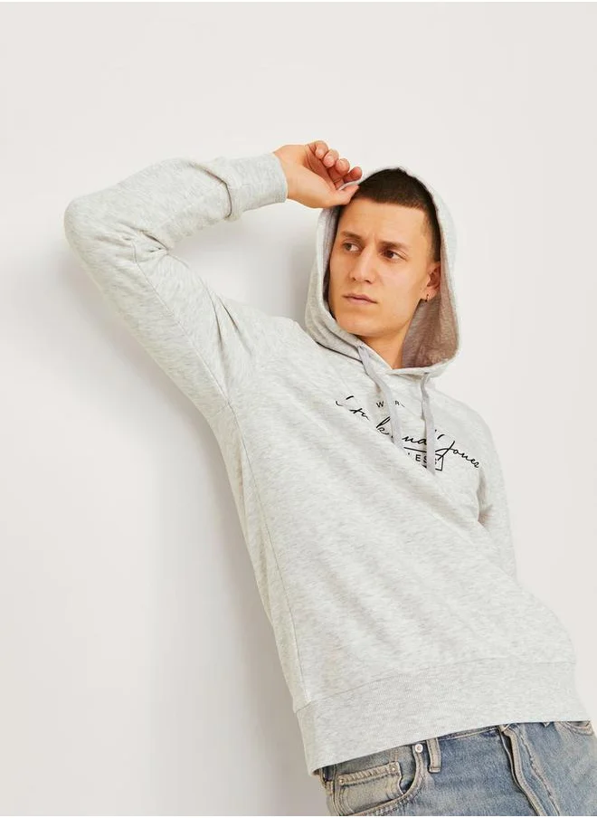 JACK & JONES Regular Fit Logo Print Hoodie