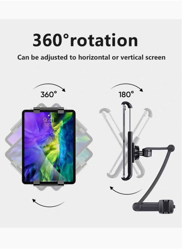 Generic Car Back Seat Mount Tablet Holder for Car Adjustable Phone and iPad 4.7-12.9 inches inch Electronic Screen Adjustable Distance Viewing Angle Rotating Screen  - Image 5