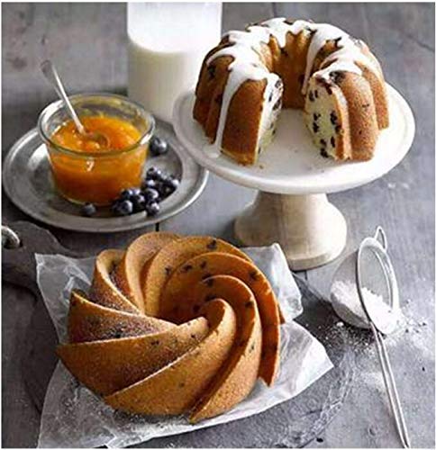 IELEK Silicone Fulted Pan Cake Nonstick Jello Molds Tube for Baking Cake, Jello, Gelatin, Bread, Para Gelatinas - Image 4