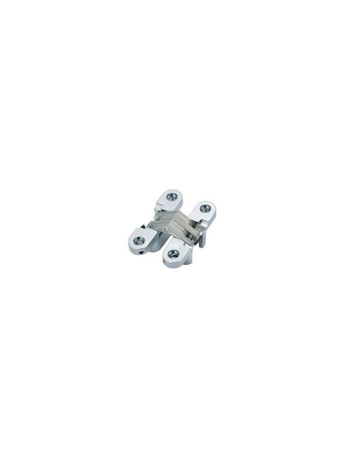 ROBUSTLINE Concealed invisible door hinges (cross hinges) zinc alloy Chrome Plated Finish 62MM - Image 2