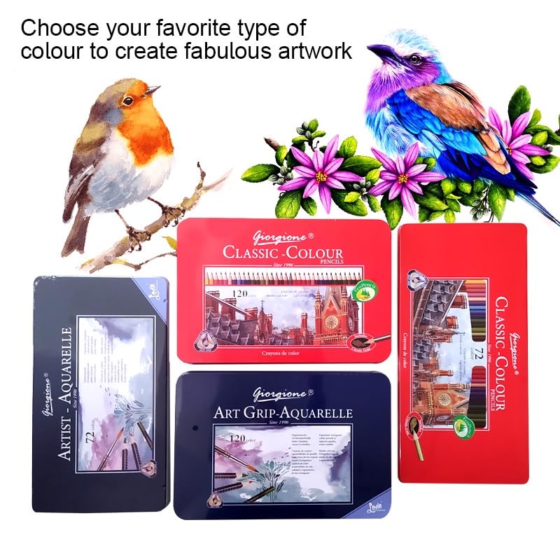 Giorgione Watercolour Pencils Tin Set of 36
