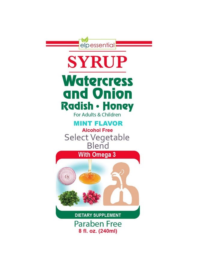 elp essential Jarabe Berro y Cebolla Rabano - Miel 8 Oz Watercress and Onion Radish - Honey Syrup, with Omega 3 - Image 3