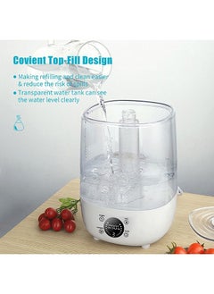Mi VAZA Humidifier for Bedroom, 4L Air Humidifier Ultrasonic Cool Mist for Large Room, Aroma Diffuser Function, Auto Shut-Off, Whisper Quiet, Adjustable 360° Knob, Humidifiers for Babies Nursery Whole House  - Image 4
