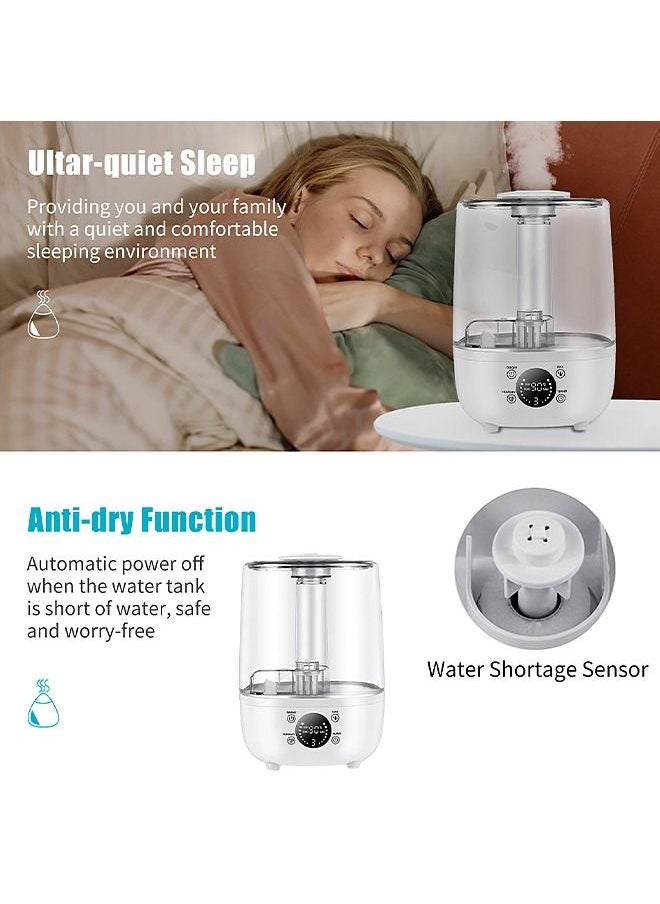 Mi VAZA - Humidifier for Bedroom, 4L Air Humidifier Ultrasonic Cool Mist for Large Room, Aroma Diffuser Function, Auto Shut-Off, Whisper Quiet, Adjustable 360° Knob, Humidifiers for Babies Nursery Whole House - Image 1
