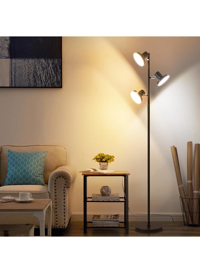 SIBRILLE 36W LED Tree Floor Lamp, Modern Dimmable Standing Lamp with Remote & Touch Control, 4 Color Temperatures, 3 Rotatable LED Light Floor Lamps for Living Room, Bedroom, Office - Image 2