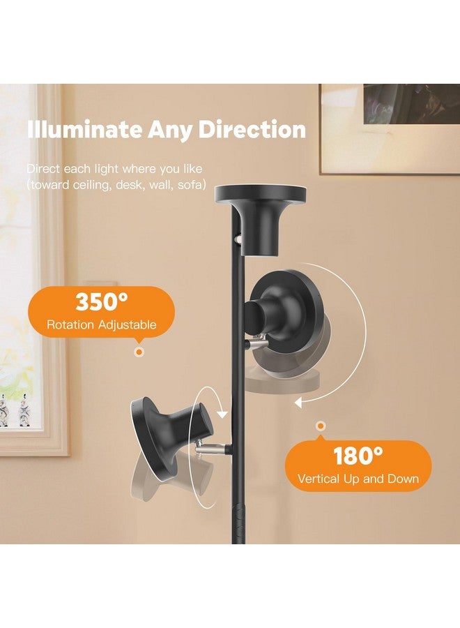 SIBRILLE 36W LED Tree Floor Lamp, Modern Dimmable Standing Lamp with Remote & Touch Control, 4 Color Temperatures, 3 Rotatable LED Light Floor Lamps for Living Room, Bedroom, Office - Image 3