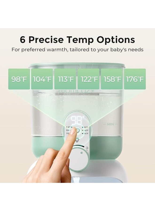 Momcozy Dual Lights Water Warmer for Night Feedings, Instant Bottle Warmer for Making Formula, 57 Oz Larger Capicity, Formula Dispenser with 6 Temp Options, Breastfeeding Essentials - Image 5
