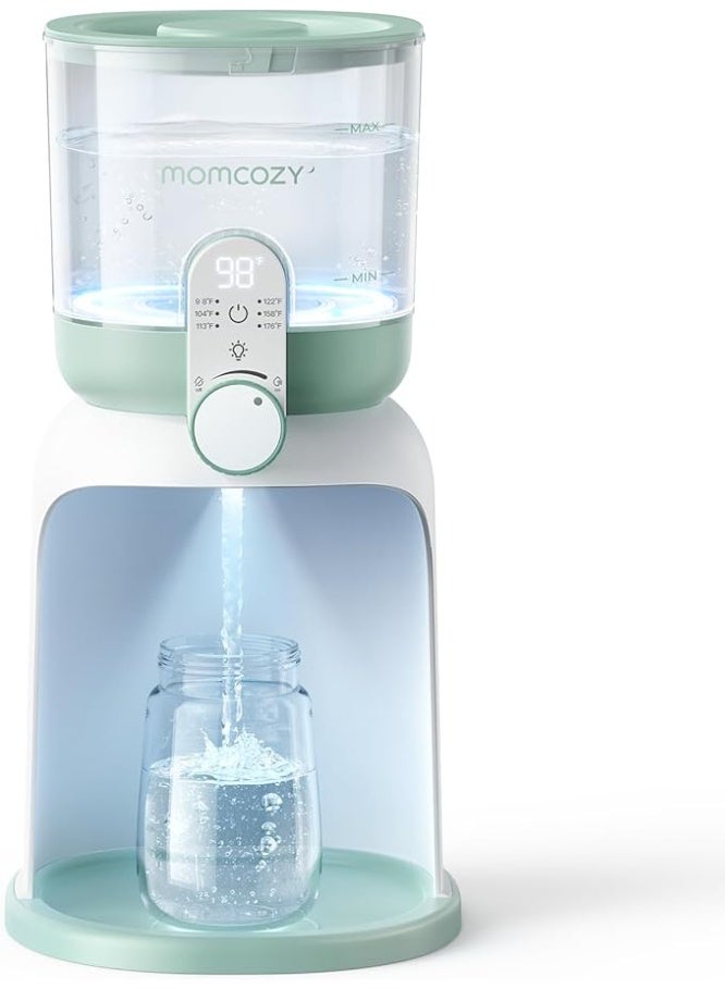 Momcozy Dual Lights Water Warmer for Night Feedings, Instant Bottle Warmer for Making Formula, 57 Oz Larger Capicity, Formula Dispenser with 6 Temp Options, Breastfeeding Essentials - Image 1