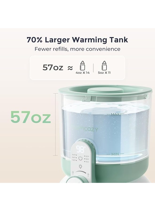 Momcozy Dual Lights Water Warmer for Night Feedings, Instant Bottle Warmer for Making Formula, 57 Oz Larger Capicity, Formula Dispenser with 6 Temp Options, Breastfeeding Essentials - Image 3