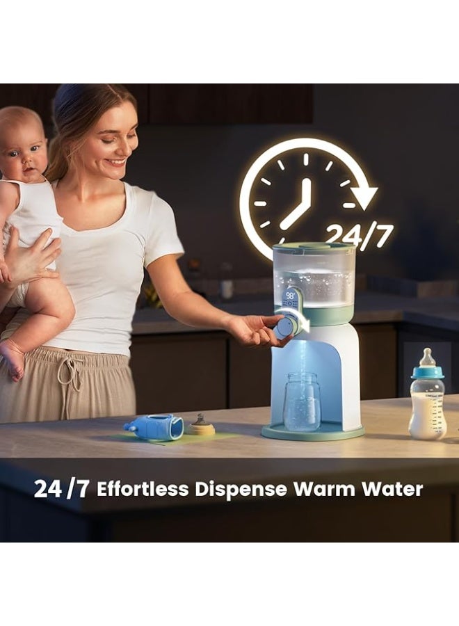 Momcozy Dual Lights Water Warmer for Night Feedings, Instant Bottle Warmer for Making Formula, 57 Oz Larger Capicity, Formula Dispenser with 6 Temp Options, Breastfeeding Essentials - Image 4