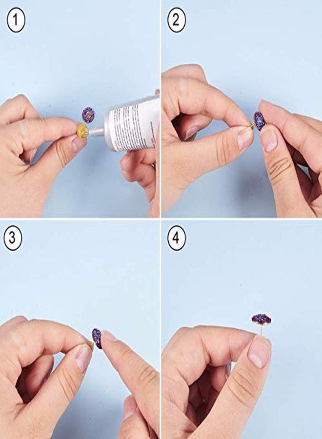 LASSUM 100Pcs Gold Tone Stud Earrings Blank Base 12 x 8mm Flat Pad Post Earring Finding for DIY Jewelry Making - Image 4