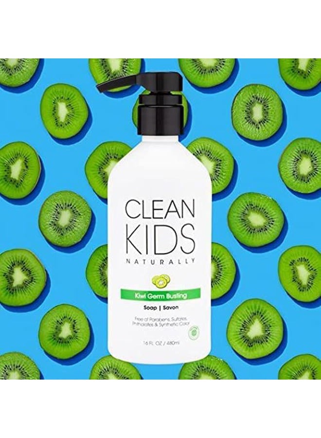 Gabriel Cosmetics Clean Kids Naturally Kiwi Soap, 16 oz (1) - Image 4