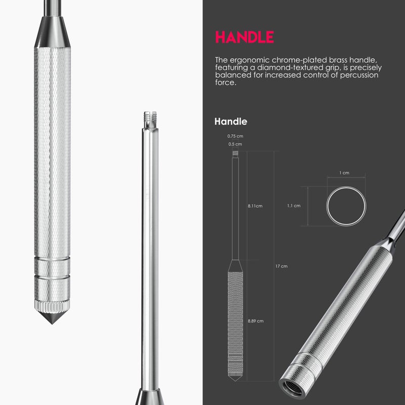 MDF Instruments Buck Neurological Hammer - Free-Parts-for-Life & Lifetime Warranty (MDF515) (Black (Noir)) - Image 5