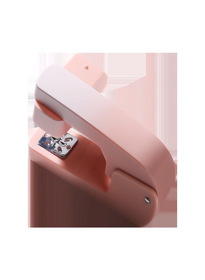 Multi-function stapler in gradient pink, multi-mode stapling, office supplies with large 210-sheet capacity, made of metal, suitable for offices and schools in Saudi Arabia