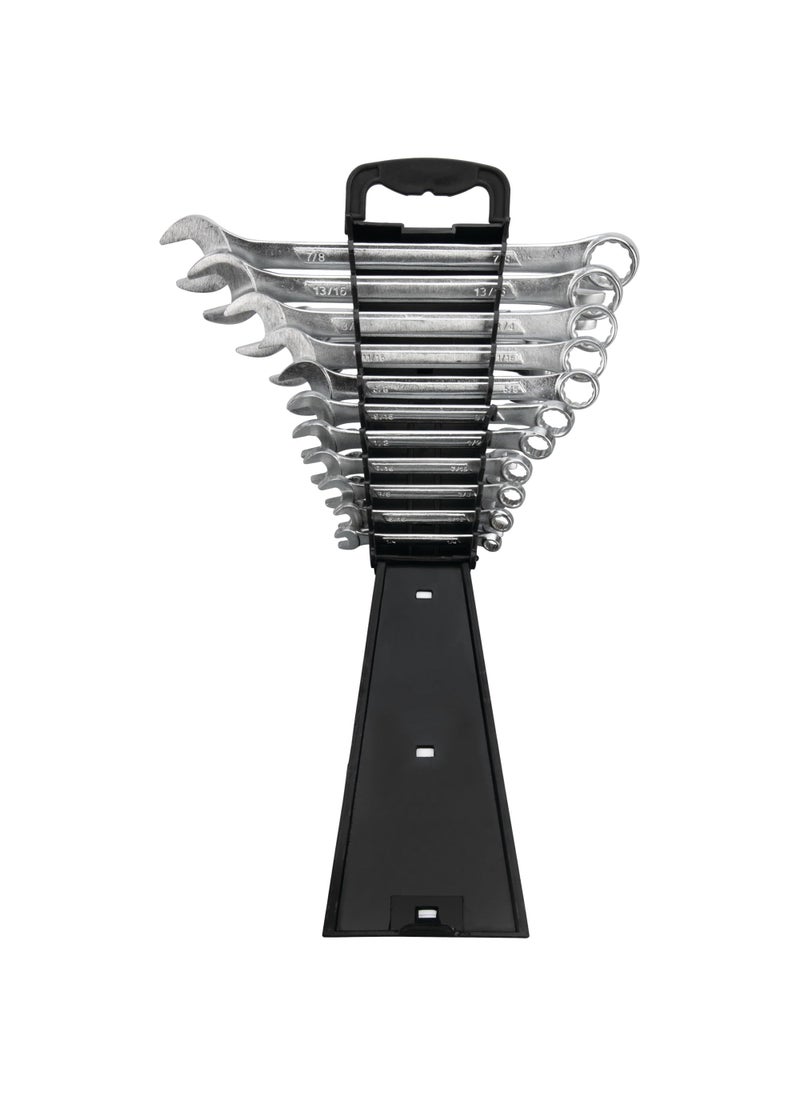 Performance Tool Performance Tool W1084 22pc Combination Wrenches Set (Metric and Standard Sizes) With Organizer Rack  - Image 2