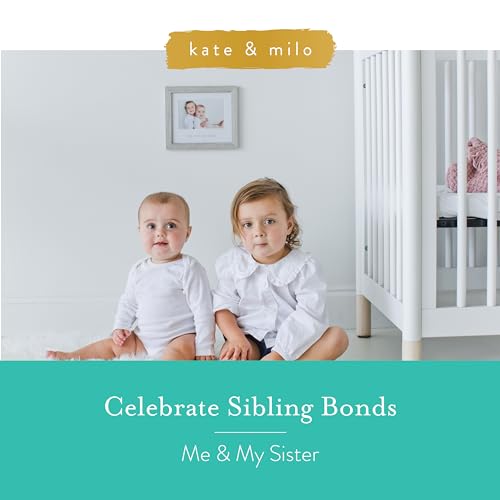 Kate & Milo Rustic Me & My Sister Frame, Sibling Keepsake, Ideal Little or Big Sister Gift, Gender Neutral Nursery Decor - Image 2