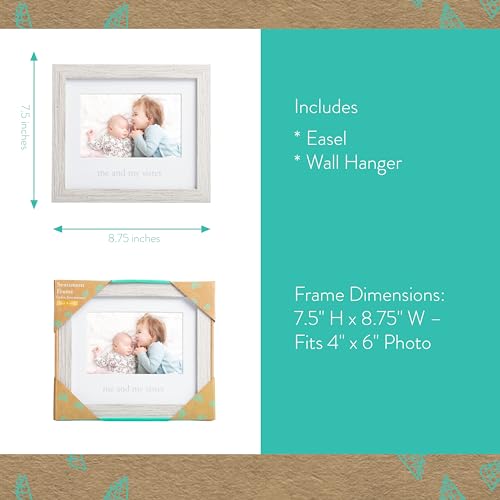 Kate & Milo Rustic Me & My Sister Frame, Sibling Keepsake, Ideal Little or Big Sister Gift, Gender Neutral Nursery Decor - Image 5