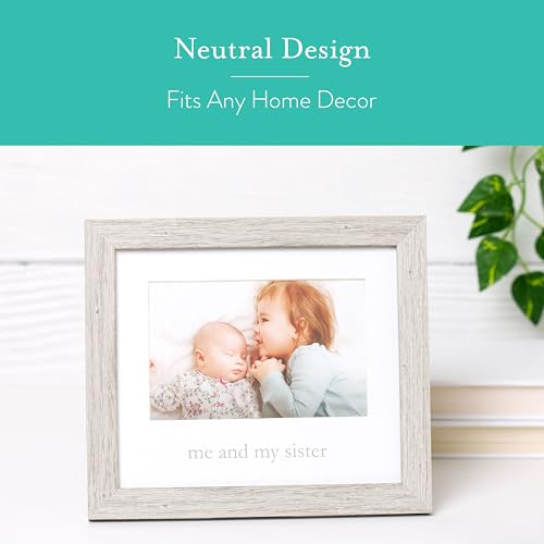 Kate & Milo Rustic Me & My Sister Frame, Sibling Keepsake, Ideal Little or Big Sister Gift, Gender Neutral Nursery Decor - Image 4