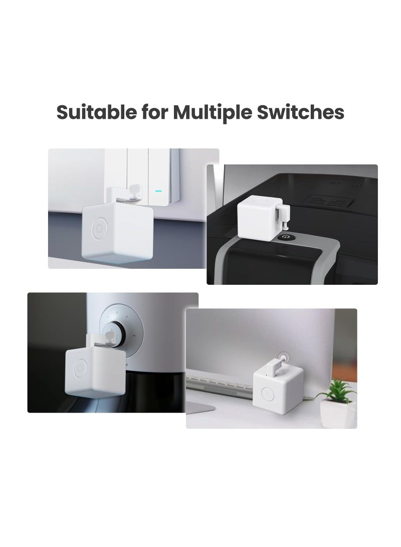 Fingerbot Plus Smart Button Pusher, Upgrade with Touch Control, No Wiring Switch, Work with Smart Life App, Add Tuya Bluetooth Hub Make it Compatible with Alexa, Google Home and Timer Control