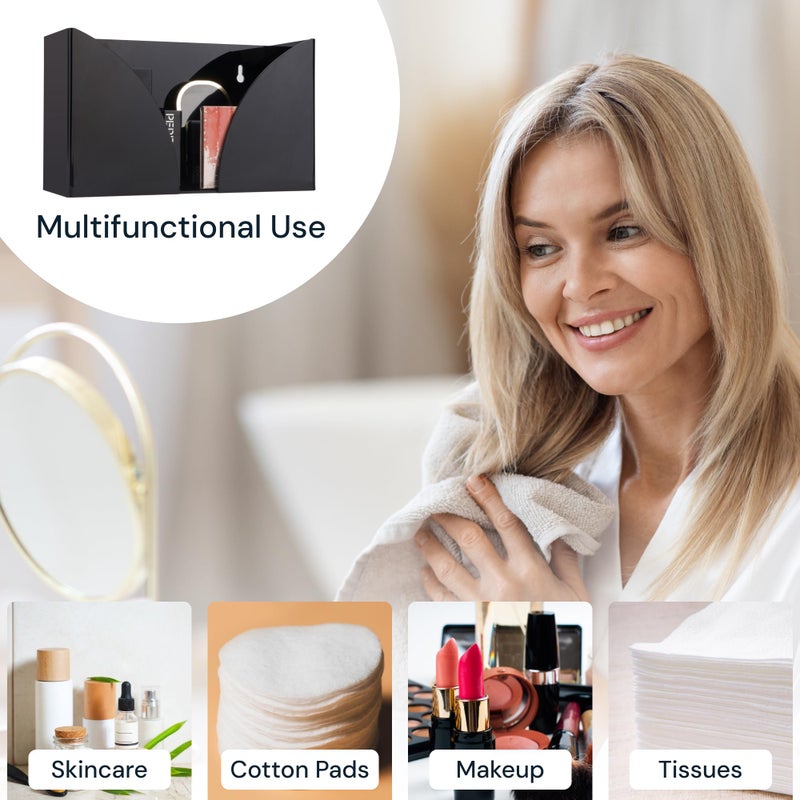 Simplyimagine Countertop Paper Towel Holder For Wall Mount  2 Pack - Acrylic Paper Towel Dispenser & Napkin Holder For Bathroom  Kitchen Etc - Image 5