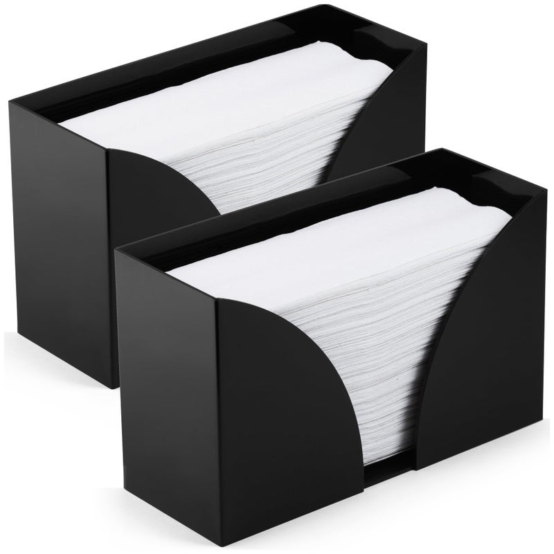 Simplyimagine Countertop Paper Towel Holder For Wall Mount  2 Pack - Acrylic Paper Towel Dispenser & Napkin Holder For Bathroom  Kitchen Etc - Image 1