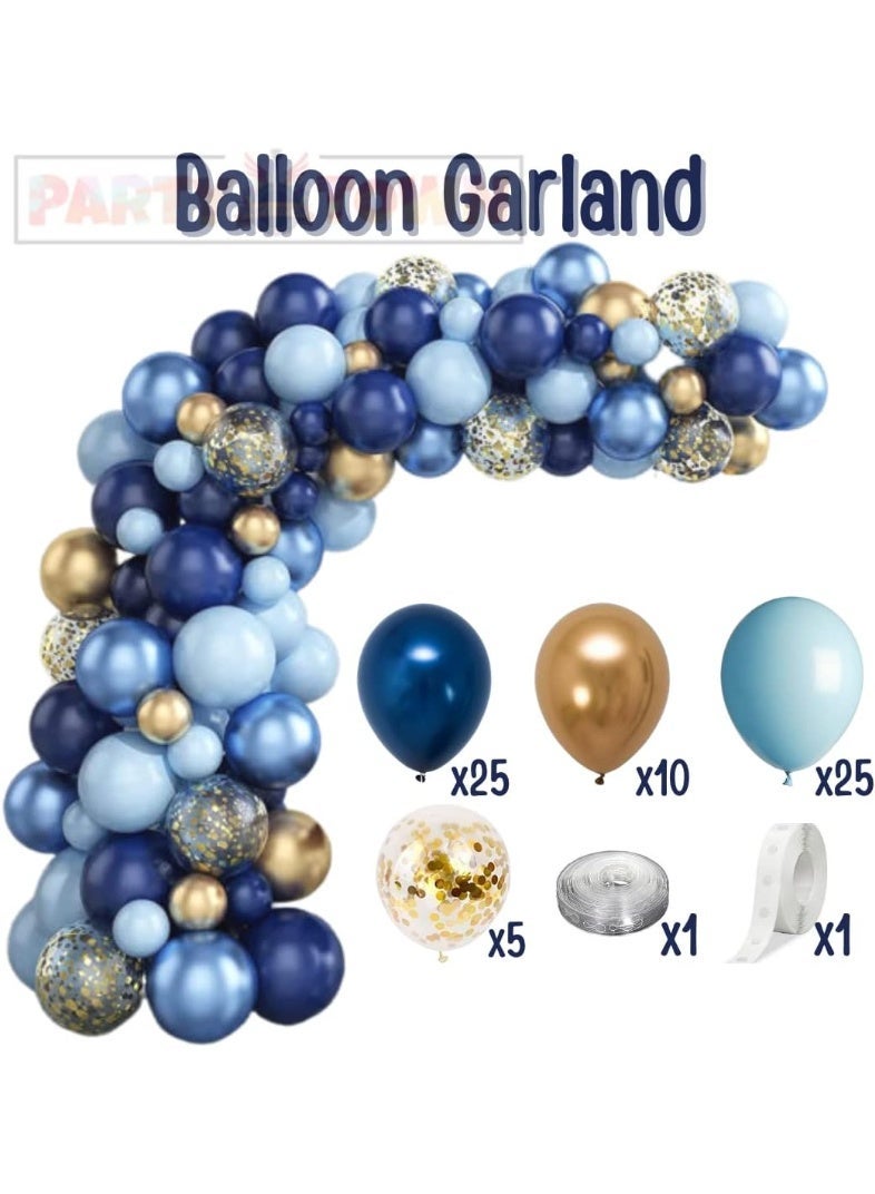 Sonic Birthday Decoration Set – 75 Pcs Happy Birthday Balloons, Banner, Blue Balloon Garland, Sonic Theme Party Supplies for Kids Birthday Decoration - Image 4