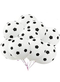 BinaryABC Soccer Latex Ballons,Football Balloon,Sports Theme Birthday Party Decorations,30Pcs  - Image 1