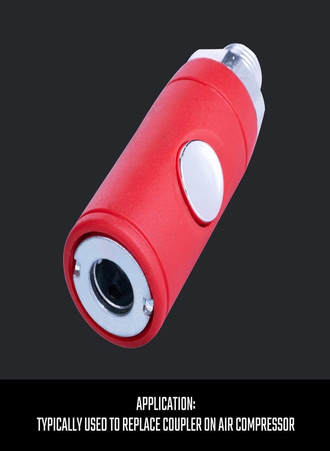 CRAFTSMAN Push Button Coupler, Male, 1/4-in NPT Industrial and Automotive Plug Compatible, Quick-Disconnect - Image 5
