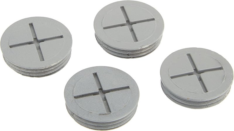 TayMac CP4100S Weatherproof Metallic Closure Plug Assortment Gray 4Pack Four 1in NPT Screw Caps for a Weatherproof Electrical Box Junction Box or Outdoor Outlet Box