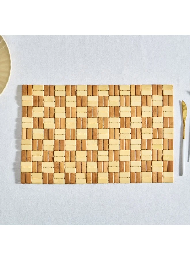 Home Box Woodland Bamboo Tile Placemat 30 x 45 cm