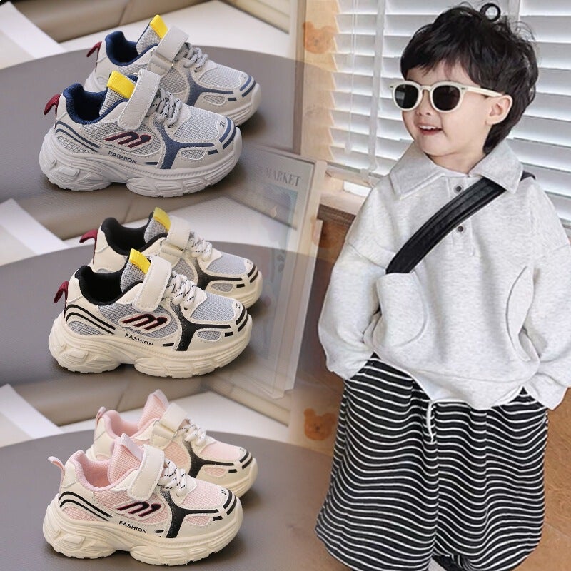 Mesh Sneakers Lightweight Flexible Sole Walking Shoes For Kids Indoor And Outdoor Activities - Image 2