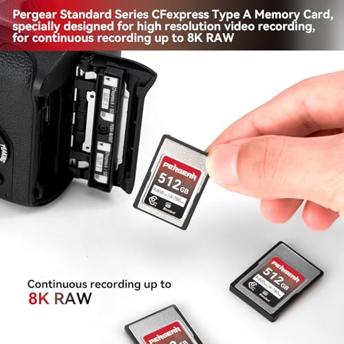 Pergear 512GB CFexpress Type A Memory Card, Up to 800MB/s Read Speed & 780MB/s Write Speed for 4K 120P,8K 30P Recording (Standard Series VPG200) - Image 3