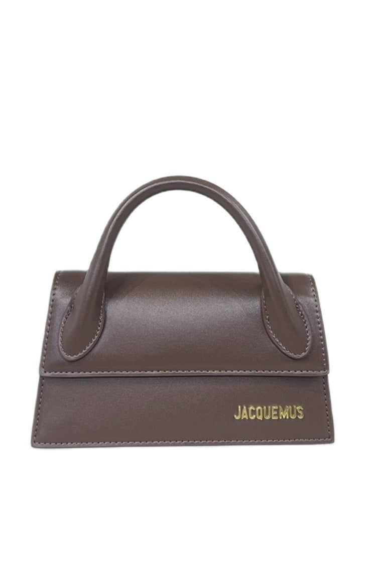 JACQUEMUS Le Chiquito Long Handbag Tote Bag Leather Flap Long With Crossbody Strap - Image 1