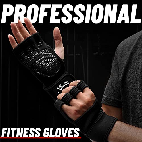Xfinity Fitness Workout Gloves with Wrist Support for Gym Workouts. - Image 4