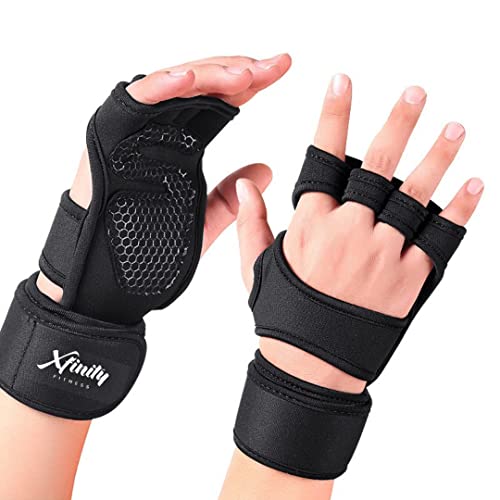 Xfinity Fitness Workout Gloves with Wrist Support for Gym Workouts. - Image 1