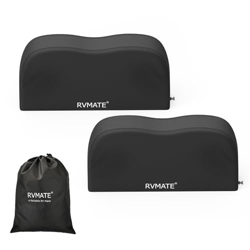 RVMATE RV Tire Covers, Dual Axle Wheel Cover (2 Pack) Fits 27""-30"" Diameter Tires, Waterproof Anti-UV 420D Oxford Black Dual Tire Covers RV Accessories for RV/Truck/Trailer, RMDTC2730-2-420B - Image 1