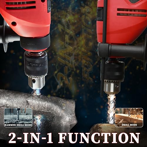 IBELL TOOLS iBELL Impact Drill ID13-23, 750W, Copper Armature, Chuck 13mm manual, 0-2300 RPM, 2 mode selector, Forward/Reverse with variable speed - Image 4