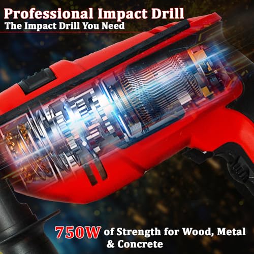 IBELL TOOLS iBELL Impact Drill ID13-23, 750W, Copper Armature, Chuck 13mm manual, 0-2300 RPM, 2 mode selector, Forward/Reverse with variable speed - Image 2