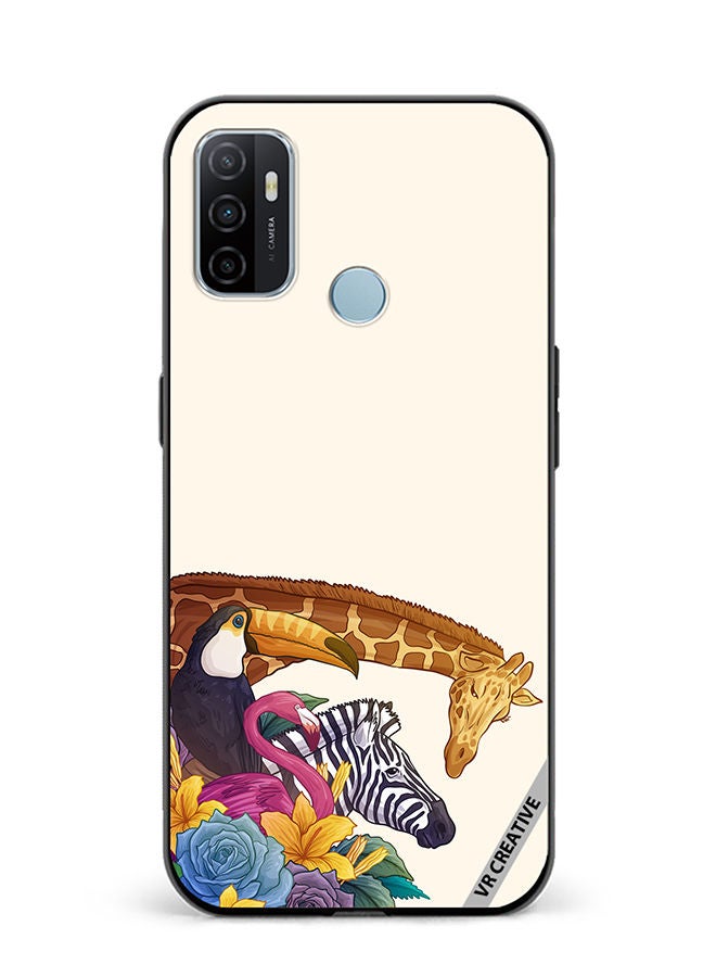 VR CREATIVE Protective Case Cover For Oppo A53 Wild Animals Design Multicolour - Image 1