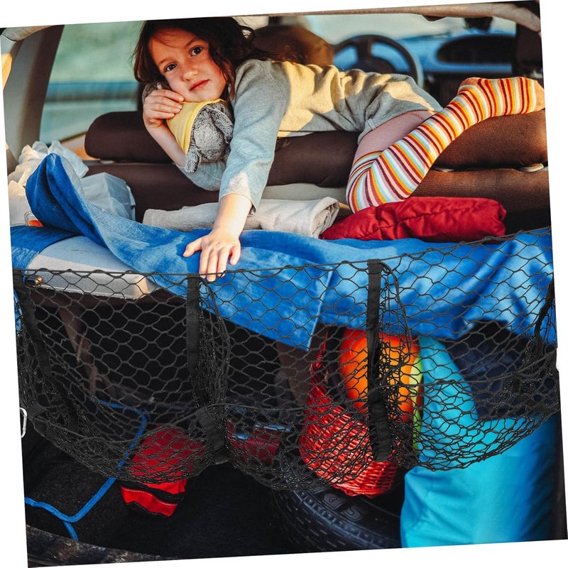 Cabilock Car Storage Net Mesh Cargo Bag for Truck Bed Trunk Organizer Car Accessory - Image 2
