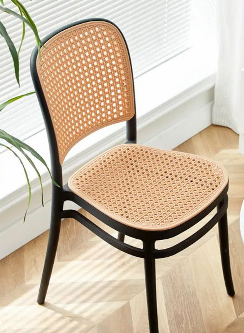 Generic Set Of 4 Pieces Luxury Dining Chairs Fiber Rattan Design Dining Chairs For Living Room  - Image 5